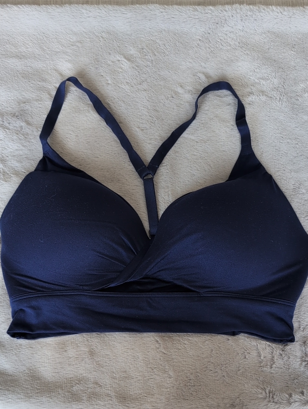 Victoria's Secret UPLIFT NO WIRE Navy Wireless Wrap Bralette